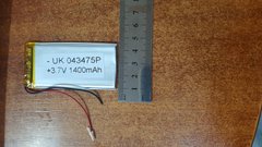 Аккумулятор Литий - полимерный Foton (3.7 v ) 1400 mAh ( UK 043475P)