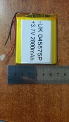 Акумулятор Литий - полимерний Foton (3.7 v ) 2800 mAh ( UK 045875P)