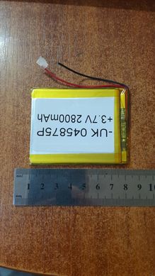 Акумулятор Литий - полимерний Foton (3.7 v ) 2800 mAh ( UK 045875P)