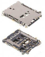 Коннектор ( разъем ) SIM карты для Samsung A5 / A500 sim + карта памяти