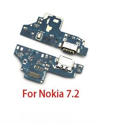 Шлейф Nokia 7.2 TA-1196 charger нижняя плата с разъемом зарядки и микрофоном