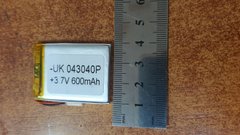 Акумулятор Литий - полимерний Foton (3.7 v ) 600 mAh ( UK 043040P)