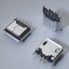 Роз'єм зарядки (коннектор) micro USB для електронних сигарет з вертикальним кріпленням
