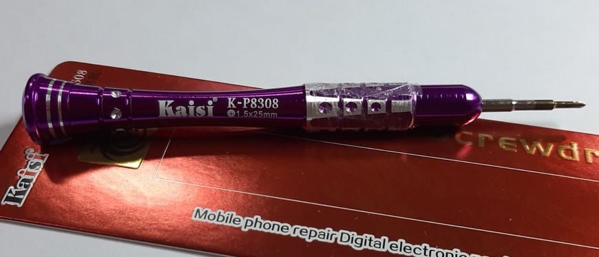 Викрутка для ремонту телефонів Kaisi ( K- P8308 ) ( + 1.5 x 25mm.)