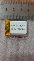 Аккумулятор Литий - полимерный Foton (3.7 v ) 300 mAh ( UK 041924P)