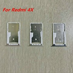 Держатель (лоток) SIM-карт Xiaomi Redmi 4x серебро