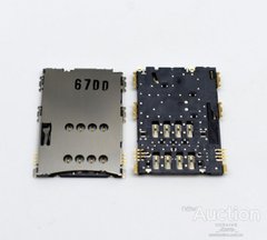 Коннектор ( разъем ) SIM карты для Samsung P6200