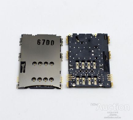 Коннектор ( разъем ) SIM карты для Samsung P6200