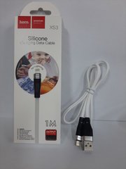 Кабель USB - Lightning  Hoco X53 Angel Silicone білий  1m. 2.4 А