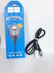 Кабель USB - Lightning  Hoco X38  Cool charging cable  чорний   1m.  2.4 А