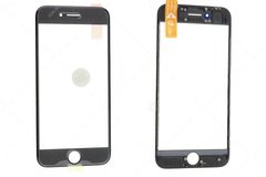 Скло з рамкою и ОСА плівкою для iPhone 8 Lens+OCA with frame черное black