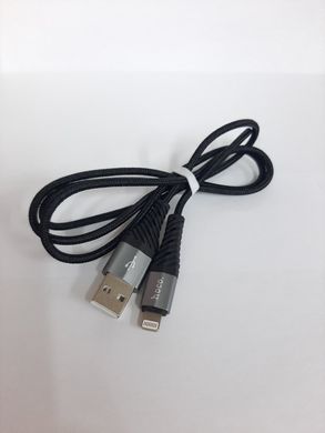 Кабель USB - Lightning  Hoco X38  Cool charging cable  черный   1m.  2.4 А